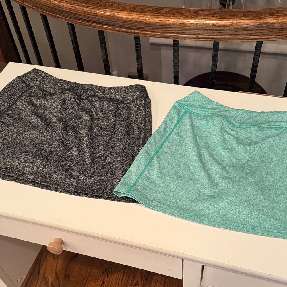 🖤💚BUNDLE SET of 2 Black and Mint Tennis Skirt Womens Medium